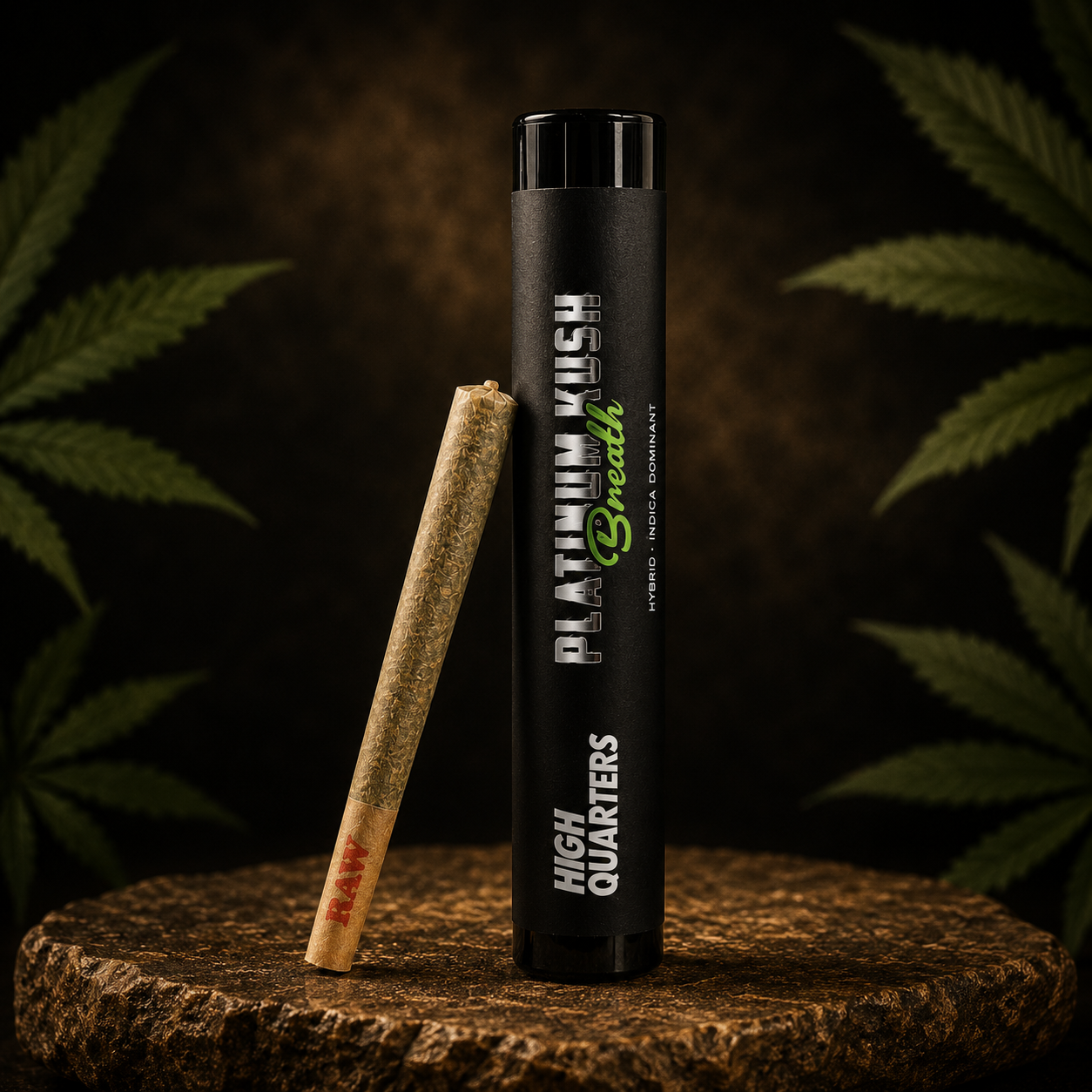 High Quarters Black Label premium pre-roll by The Baked Monkey