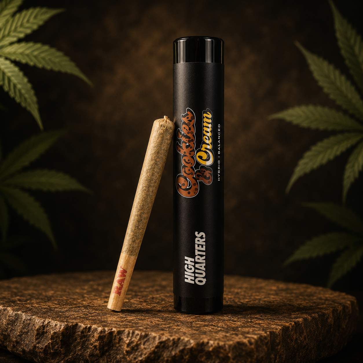 High Quarters Black Label premium pre-roll by The Baked Monkey