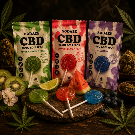 SODAZE 20mg THC lollipops by The Baked Monkey