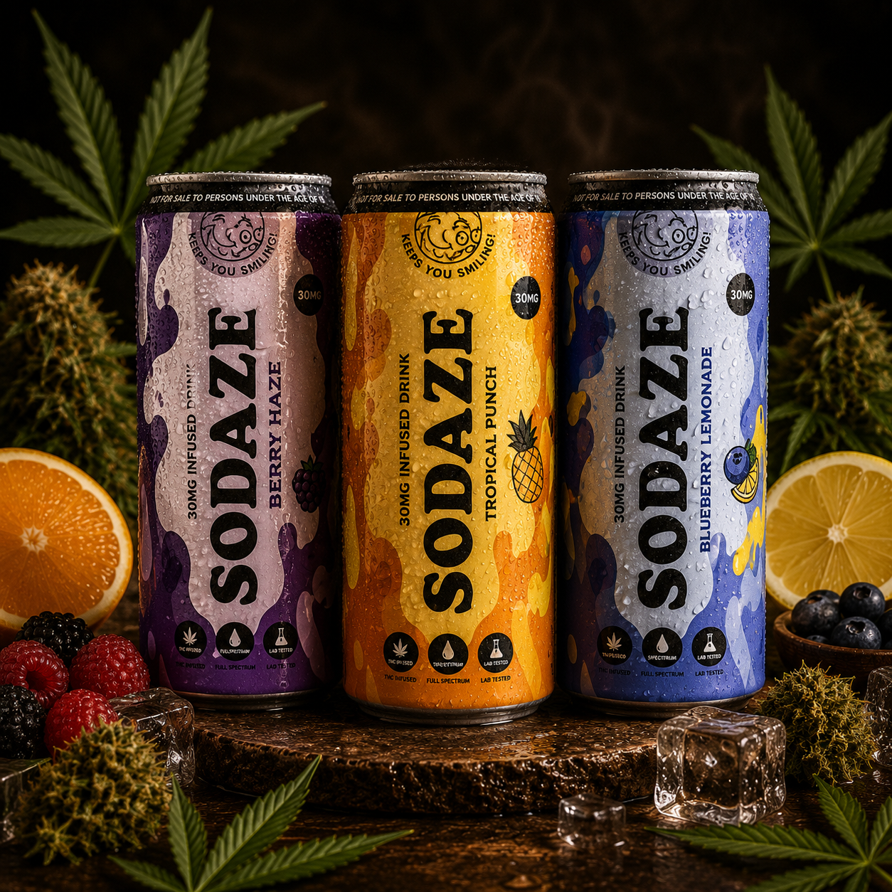 SODAZE 30mg THC infused drink by The Baked Monkey